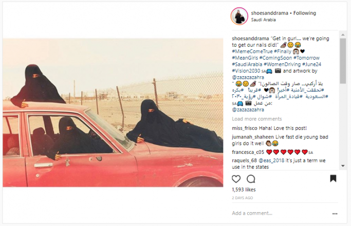 Celebrating Saudi Women Driving 